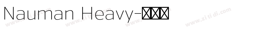 Nauman Heavy字体转换